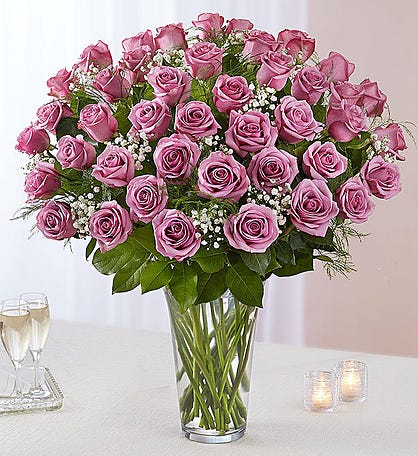 Ultimate Elegance™ Long Stem Lavender Roses 